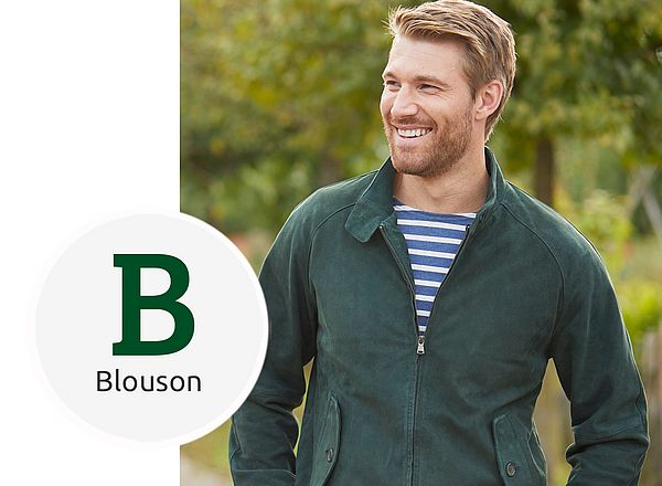 Blousonjacke Lederblouson für Herren