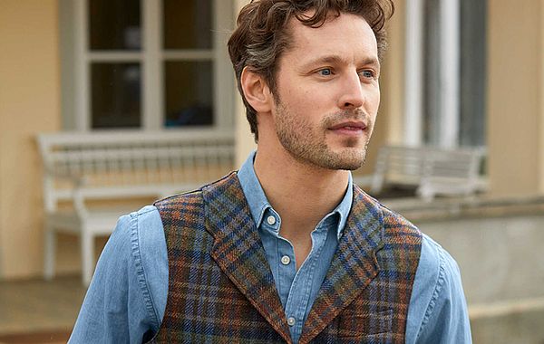 Herrenweste aus Yorkshire Tweed