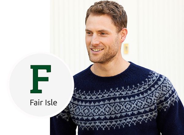 Fair Isle Pullover Klassischer Herrenpullover mit Fair Isle Muster