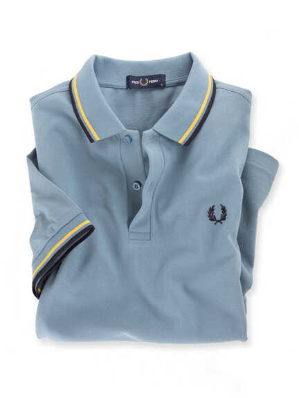 Fred-Perry-Polo in Rauchblau