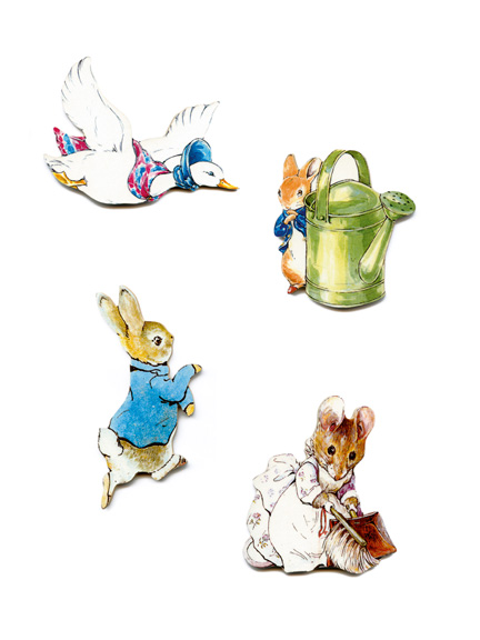 Kühlschrankmagnete 'Peter Rabbit & Family'