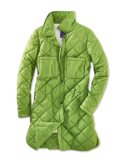 Ultraleichte Steppjacke in Apple Green