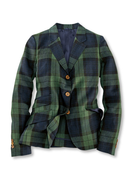 Leinenblazer 'Black Watch Tartan' von Robertson