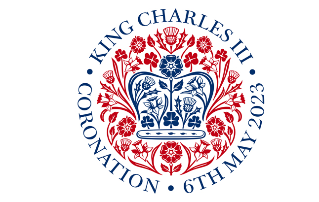 das offizielle Emblem für die Krönung von König Charles III.