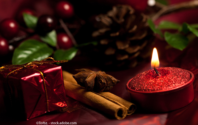 Weihnachtliches Teelicht